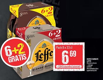 Promotions Biere d`abbaye leffe - Leffe - Valide de 24/11/2021 à 30/11/2021 chez Match