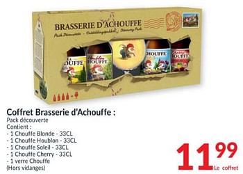 Promoties Coffret brasserie d`achouffe : pack découverte - Brasserie d'Achouffe - Geldig van 23/11/2021 tot 31/12/2021 bij Intermarche