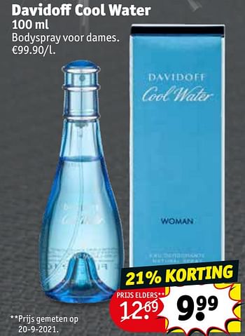 Promoties Davidoff cool water - Davidoff - Geldig van 30/11/2021 tot 12/12/2021 bij Kruidvat