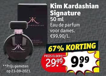 Promoties Kim kardashian signature edp - Kim Kardashian - Geldig van 30/11/2021 tot 12/12/2021 bij Kruidvat