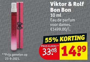 Promotions Viktor + rolf bon bon edp - Viktor & Rolf - Valide de 30/11/2021 à 12/12/2021 chez Kruidvat