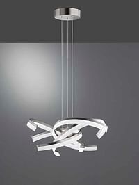 Hanglamp Led - 4x7,5w - Dimbaar - Nikkelkleurig (mat)-Zelfbouwmarkt