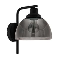 Wandlamp E27 - 60w - Zwart/transparant-Zelfbouwmarkt