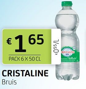 Promoties Cristaline bruis - Cristaline - Geldig van 03/12/2021 tot 16/12/2021 bij BelBev