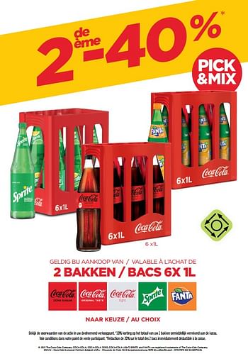 Promoties Geldig bij aankoop van - valable à l’achat de 2 bakken - bacs 6x 1l 2 de ème -40% - Huismerk - BelBev - Geldig van 03/12/2021 tot 16/12/2021 bij BelBev