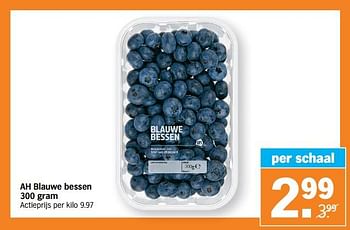 Promoties Ah blauwe bessen - Huismerk - Albert Heijn - Geldig van 29/11/2021 tot 05/12/2021 bij Albert Heijn