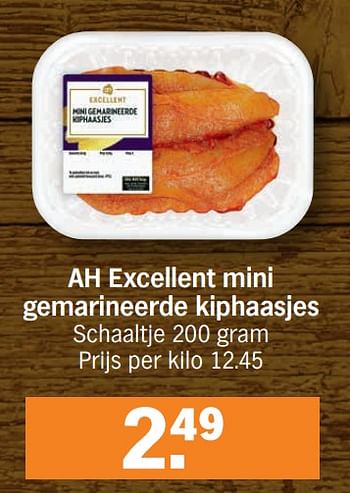 Promoties Ah excellent mini gemarineerde kiphaasjes - Huismerk - Albert Heijn - Geldig van 29/11/2021 tot 05/12/2021 bij Albert Heijn