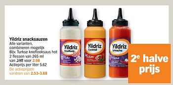 Promotions Turkse knoflooksaus hot - Yildriz - Valide de 29/11/2021 à 05/12/2021 chez Albert Heijn