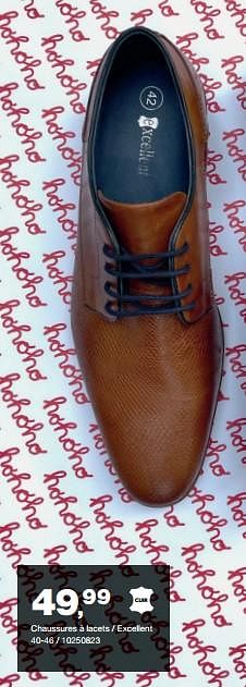 Promotions Chaussures à lacets - excellent - Excellent Quality Wear - Valide de 03/12/2021 à 16/12/2021 chez Bristol