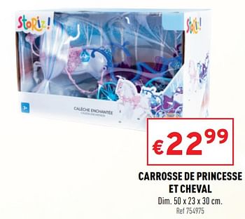 Promotions Carrosse de princesse et cheval - Produit maison - Trafic  - Valide de 01/12/2021 à 05/12/2021 chez Trafic