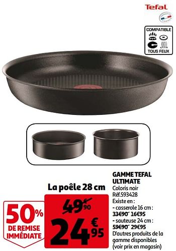 Tefal Ultimate on Sauteuse 28 cm & Couvercle, To…