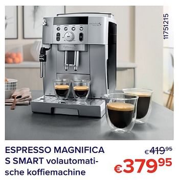 Promoties Delonghi espresso magnifica s smart volautomatische koffiemachine - Delonghi - Geldig van 01/12/2021 tot 31/12/2021 bij Euro Shop