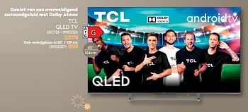 Promoties Tcl qled tv 65c728 - TCL - Geldig van 01/12/2021 tot 31/12/2021 bij Krefel
