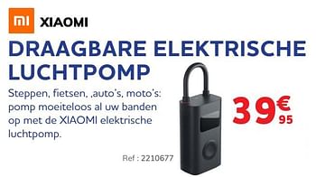 Promotions Draagbare elektrische luchtpomp - Xiaomi - Valide de 30/11/2021 à 04/01/2022 chez Auto 5