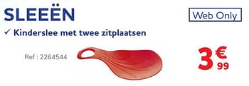 Promoties Sleeën kinderslee met twee zitplaatsen - Huismerk - Auto 5  - Geldig van 30/11/2021 tot 04/01/2022 bij Auto 5
