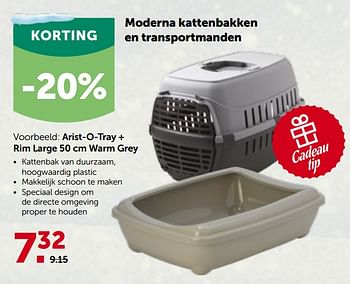 Promoties Arist-o-tray + rim large warm grey - Huismerk - Aveve - Geldig van 01/12/2021 tot 11/12/2021 bij Aveve