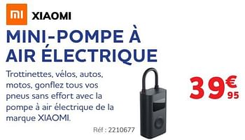 Promotions Mini-pompe à air électrique - Xiaomi - Valide de 30/11/2021 à 04/01/2022 chez Auto 5