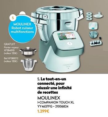 Promotions Moulinex robot cuiseur multifonctions -companion touch xl yy4637fg - Moulinex - Valide de 01/12/2021 à 31/12/2021 chez Krefel