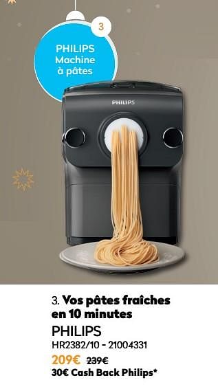 Promotions Philips machine à pâtes hr2382-10 - Philips - Valide de 01/12/2021 à 31/12/2021 chez Krefel