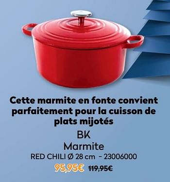 Promotions Bk marmite red chili - BK - Valide de 01/12/2021 à 31/12/2021 chez Krefel