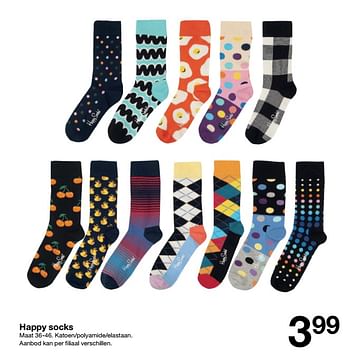 Promoties Happy socks - Huismerk - Zeeman  - Geldig van 04/12/2021 tot 10/12/2021 bij Zeeman
