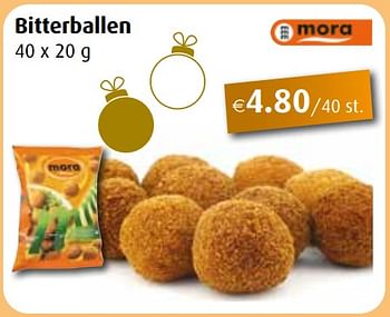 Promoties Bitterballen - Mora - Geldig van 29/11/2021 tot 31/12/2021 bij Aronde