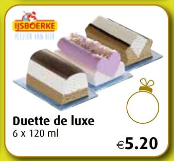 Promoties Duette de luxe - Ijsboerke - Geldig van 29/11/2021 tot 31/12/2021 bij Aronde