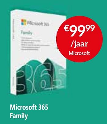 Promoties Microsoft 365 family - Microsoft - Geldig van 03/12/2021 tot 31/12/2021 bij Selexion