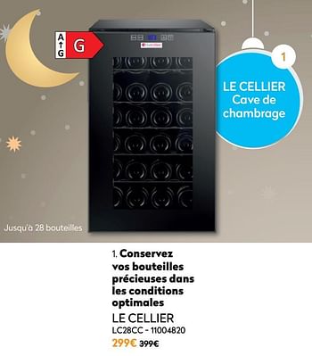 Promotions Le cellier cave de chambrage lc28cc - Le Cellier - Valide de 01/12/2021 à 31/12/2021 chez Krefel