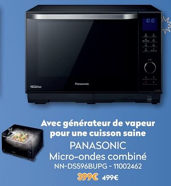 Promotions Panasonic micro-ondes combiné nn-ds596bupg - Panasonic - Valide de 01/12/2021 à 31/12/2021 chez Krefel