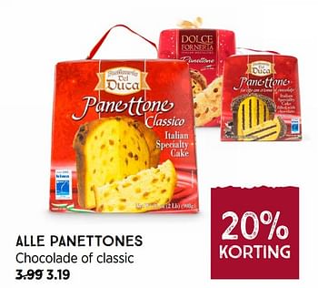 Promoties Alle panettones chocolade of classic - Huismerk - Xenos - Geldig van 29/11/2021 tot 12/12/2021 bij Xenos