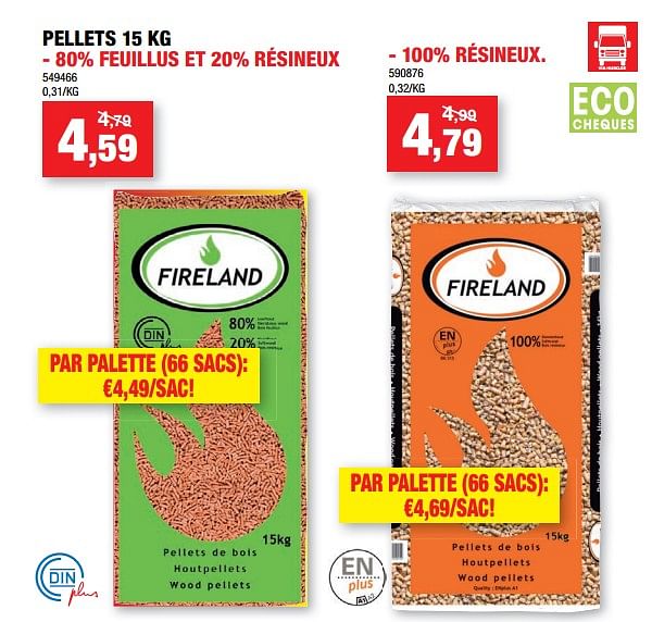 Sac de best sale pellet hubo