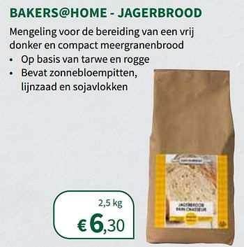 Promoties Bakers@home - jagerbrood bloemmengelingen - Bakers@Home - Geldig van 01/12/2021 tot 12/12/2021 bij Horta