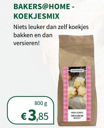 Promoties Bakers@home - koekjesmix - Bakers@Home - Geldig van 01/12/2021 tot 12/12/2021 bij Horta