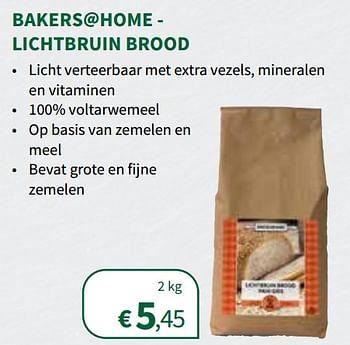 Promoties Bakers@home - lichtbruin brood all-in-mixen - Bakers@Home - Geldig van 01/12/2021 tot 12/12/2021 bij Horta