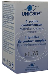 Unicare Zachte Maandlenzen +1.75 4pack-Unicare