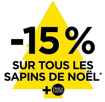 Promotions -15% sur tous les sapins de noël - Dolce Gusto - Valide de 01/12/2021 à 31/12/2021 chez Molecule