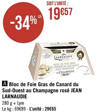 Promo Lyre à foie gras chez Cora