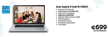 Promoties Acer aspire 3 intel i5-1135g7 - Acer - Geldig van 01/12/2021 tot 31/12/2021 bij Compudeals