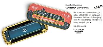 Promoties Campfire harmonica gentlemen’s hardware - Gentlemen's Hardware - Geldig van 02/12/2021 tot 02/01/2022 bij A.S.Adventure