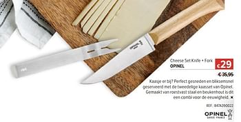 Promoties Cheese set knife + fork opinel - Opinel - Geldig van 02/12/2021 tot 02/01/2022 bij A.S.Adventure