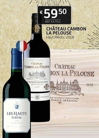 Promoties Château cambon la pelouse haut médoc - Rode wijnen - Geldig van 17/12/2021 tot 02/01/2022 bij BelBev