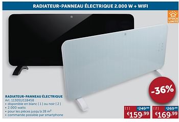 Promoties Radiateur-panneau électrique - Huismerk - Zelfbouwmarkt - Geldig van 21/12/2021 tot 24/01/2022 bij Zelfbouwmarkt