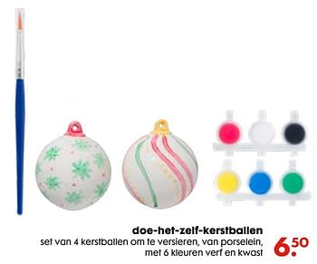 Promoties Doe-het-zelf-kerstballen - Huismerk - Hema - Geldig van 15/12/2021 tot 26/12/2021 bij Hema