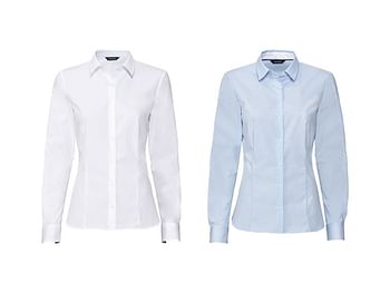 Promoties ESMARA® Set van 2 katoenen blouses - Geldig van 20/12/2021 tot 01/02/2022 bij Lidl