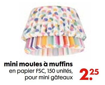 Promotions Mini moules à muffins - Produit maison - Hema - Valide de 15/12/2021 à 26/12/2021 chez Hema