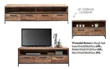 Huismerk - Pronto Tv-meubel romaro klein - Promotie bij Pronto Wonen