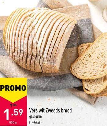 Promoties Vers wit zweeds brood - Huismerk - Aldi - Geldig van 27/12/2021 tot 31/12/2021 bij Aldi