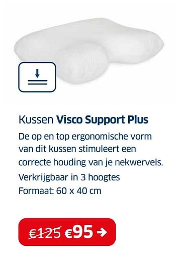 Promoties Kussen visco support plus - Huismerk - Sleeplife - Geldig van 03/01/2022 tot 31/01/2022 bij Sleeplife