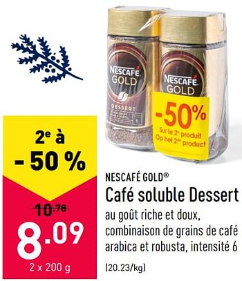 Promo NESCAFÉ café soluble stick chez ALDI